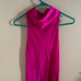 Amanda Uprichard Stanford Side-Slit Turtleneck Pink Midi Dress NWT Size L