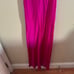 Amanda Uprichard Stanford Side-Slit Turtleneck Pink Midi Dress NWT Size L