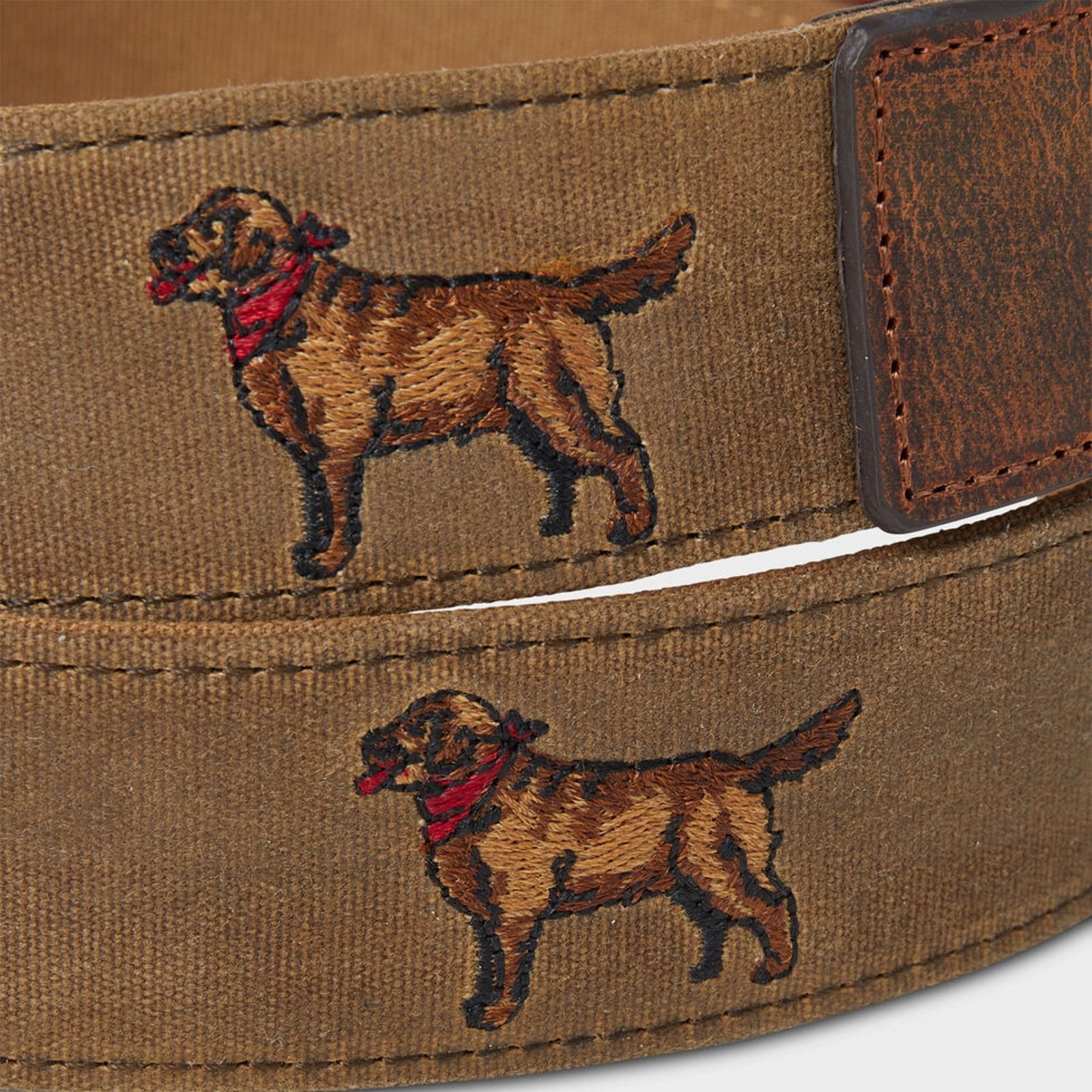 Duluth Icon Webbing Leather Belt Canine Dogs Size 46 New