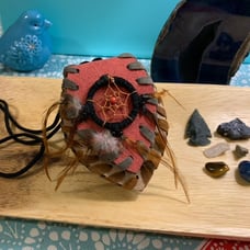 Medicine Bag w/8 crystals