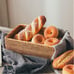 Natural Rattan Storage Baskets, Rectangular Woven Fruit Baskets, Wicker Decorati