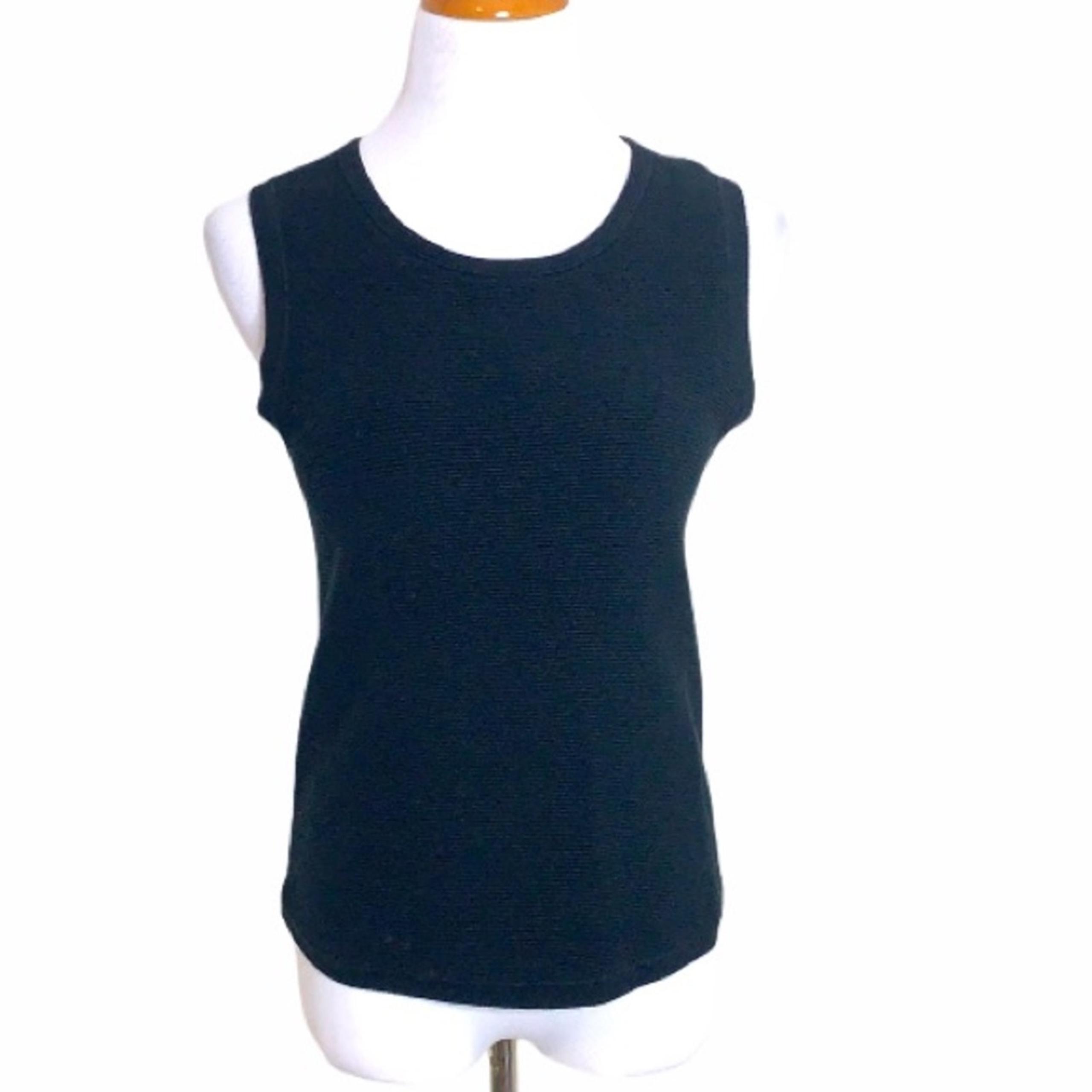 Banana Republic Black Ribbed Knit Top