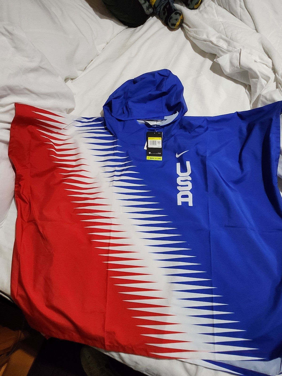 NWT Nike Team USA Marathoner Repel Jacket Unisex Size S Pullover Rain Jacket