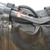 Tumi Black Leather Vintage 1970's Weekender Suitcase