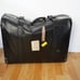 Tumi Black Leather Vintage 1970's Weekender Suitcase