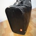 Tumi Black Leather Vintage 1970's Weekender Suitcase