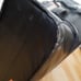 Tumi Black Leather Vintage 1970's Weekender Suitcase