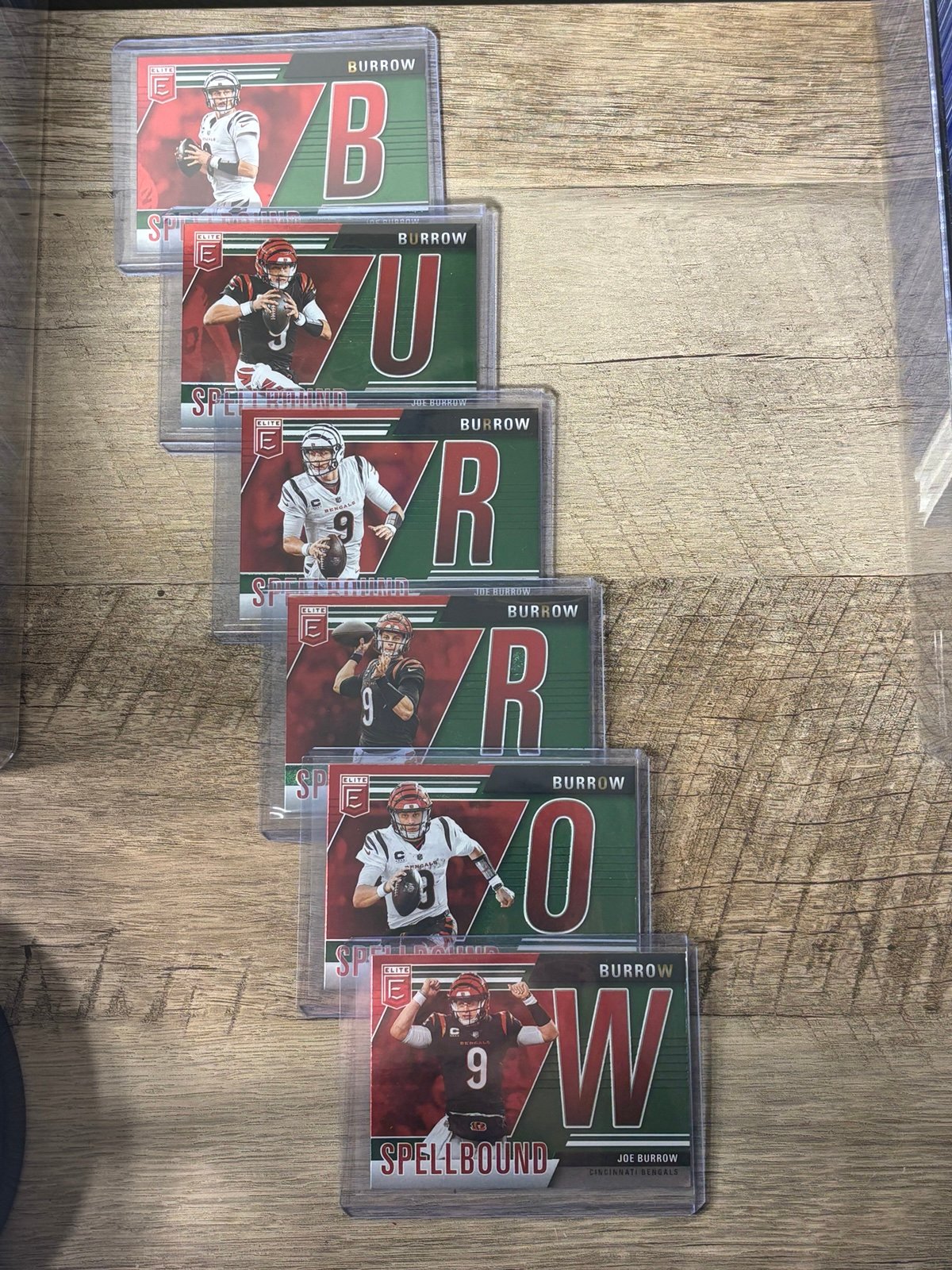 2024 Elite Joe Burrow green Spellbound set complete