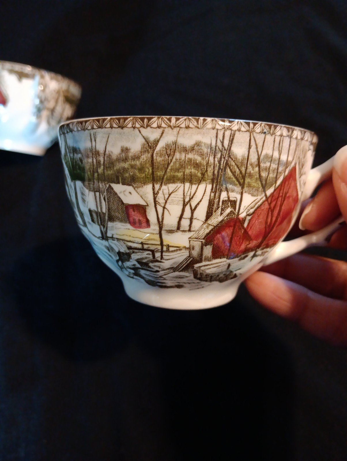 Vintage teacups from English company Johnson Brothers