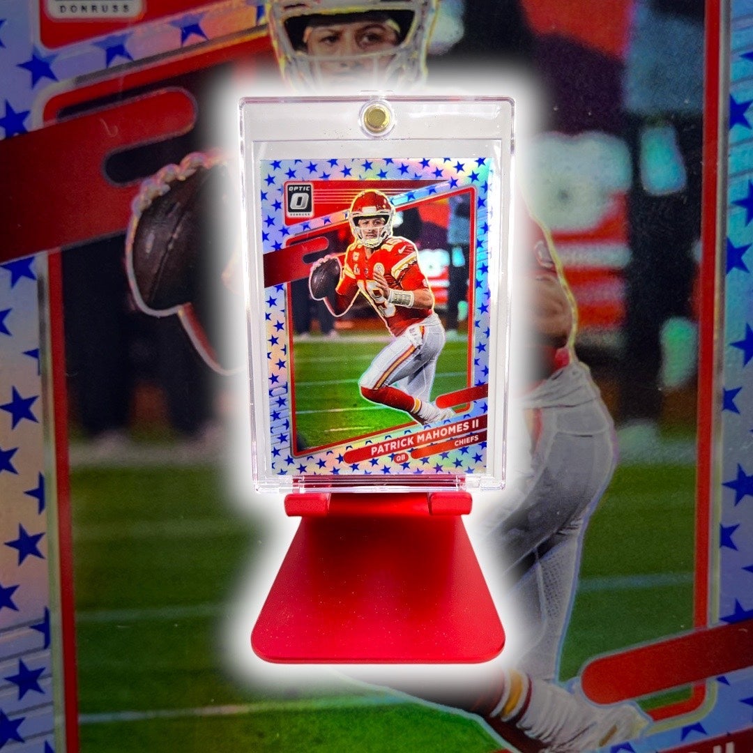 Patrick Mahomes Donruss Optic Stars Emoji Prizm Case Hit SP Astral KC Chiefs