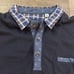 Robert Graham Blue Henley Collared Layered Shirt Black Flip Cuff - Men's Size XL