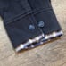 Robert Graham Blue Henley Collared Layered Shirt Black Flip Cuff - Men's Size XL