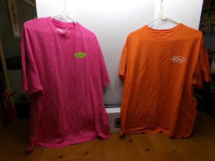 WOMEN'S DRAKE SEXY PINK & ORANGE T-SHIRTS RARE COLORS TO FIND FOR THE LADIES