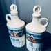 Vintage Ceramic, Art Deco, Oil And Vinegar with Farm scene. Czechoslovkia