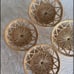 FOUR 6 boho handmade rattan baskets