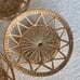 FOUR 6 boho handmade rattan baskets