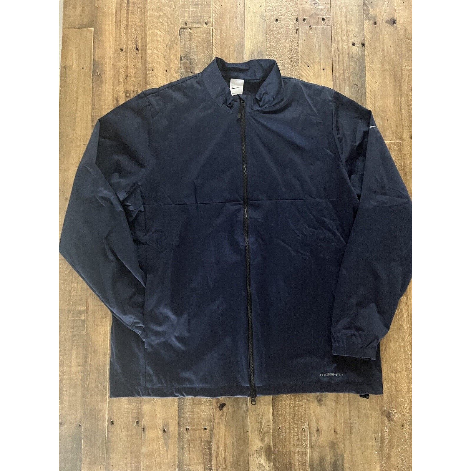 New Nike Mens Storm-FIT Victory Full-Zip Navy Golf Jacket DA2867-010 Size XL