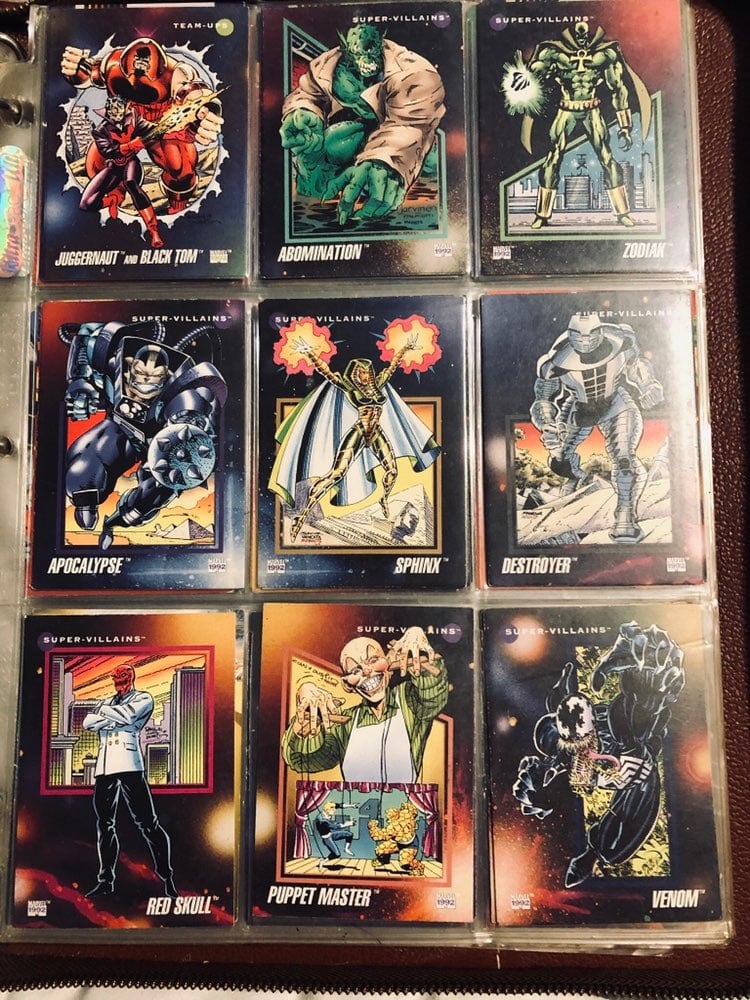 Book of Marvel Trading Cards