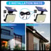 2-Pack Solar Lights Outdoor, 118 LED Solar Motion Sensor Flood Lights w/ Remote