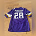 Nike Vikings Peterson NFL Jersey Men's Sz Small