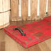 NEW Large Rustic 18 Distressed Red Farmhouse Wood Centerpiece Decor Tray