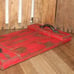 NEW Large Rustic 18 Distressed Red Farmhouse Wood Centerpiece Decor Tray