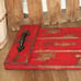 NEW Large Rustic 18 Distressed Red Farmhouse Wood Centerpiece Decor Tray