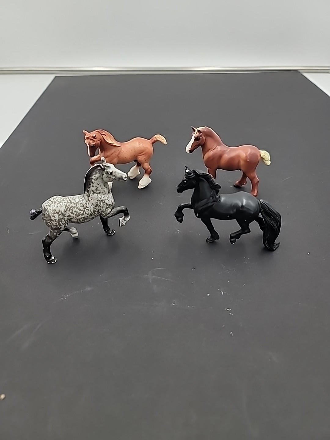 RETIRED Breyer 2015-2017 Gentle Giants #6022, 4 Stablemate draft horse set