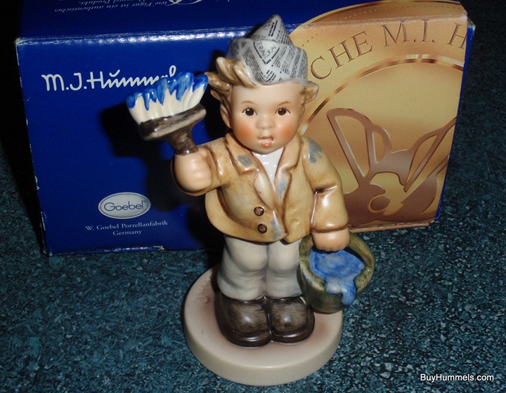 One Coat Or Two Goebel Hummel Figurine #2040 TMK8 With Box - CHRISTMAS GIFT!
