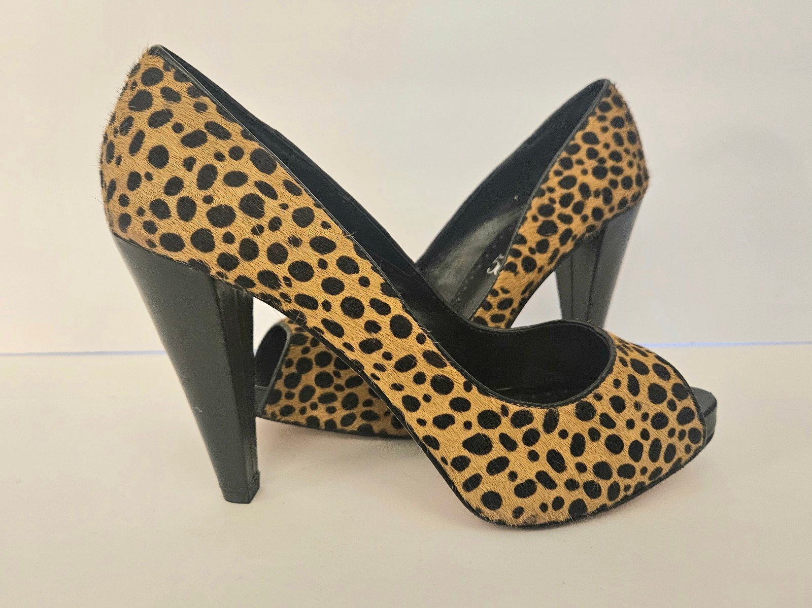 Boutique 58 Leopard Print Calf Hair Pump Shoe