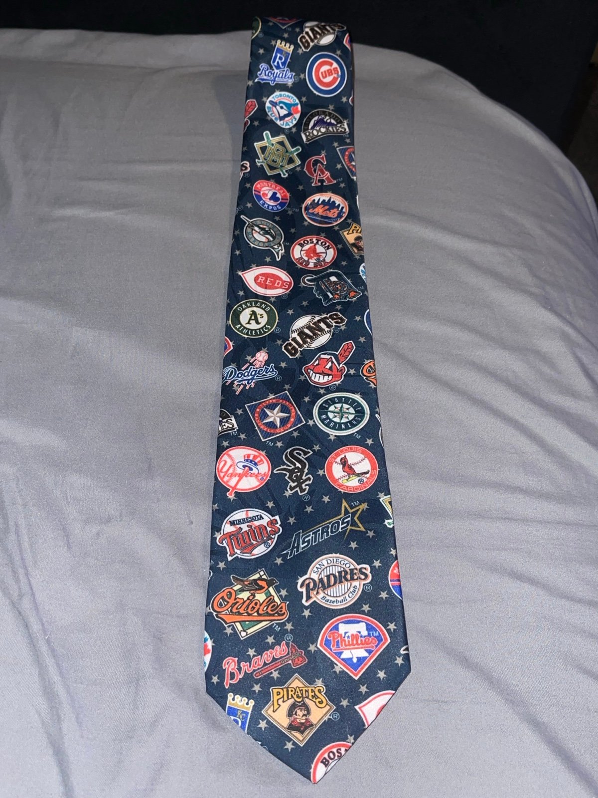 MLB Surrey Stars Baseball Tie Mens Vintage Classic Throwback 1995 Used Pre Owned