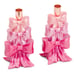 Rachel Zoe Coquette Pink Bow Candle Holders set of 2