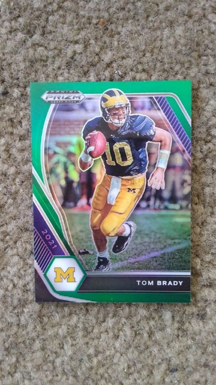 2021 Panini NFL Prizm Draft Picks Tom Brady GREEN REFRACTOR
