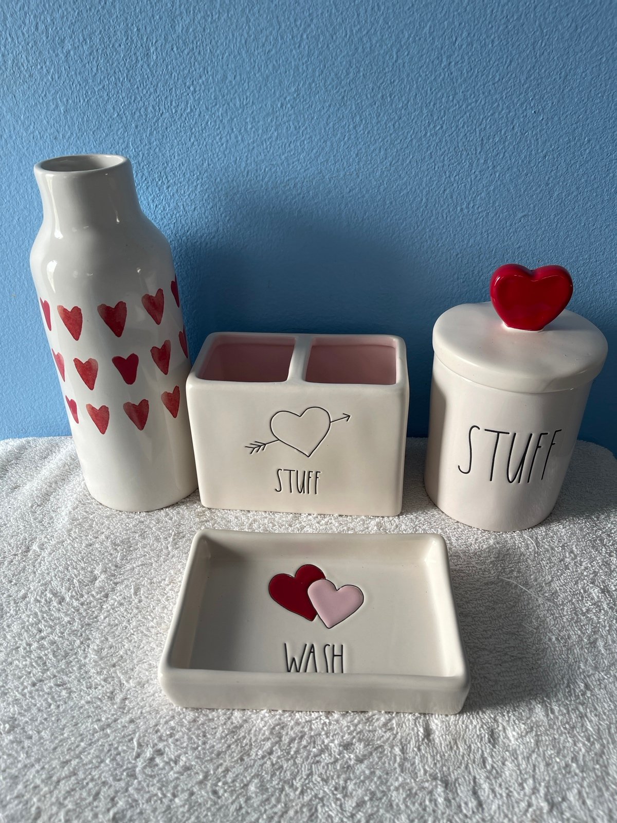 Rae Dunn bathroom 4 pieces set