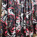 TOPSHOP Ramble Pleated Faux Leather Floral Midi Skirt