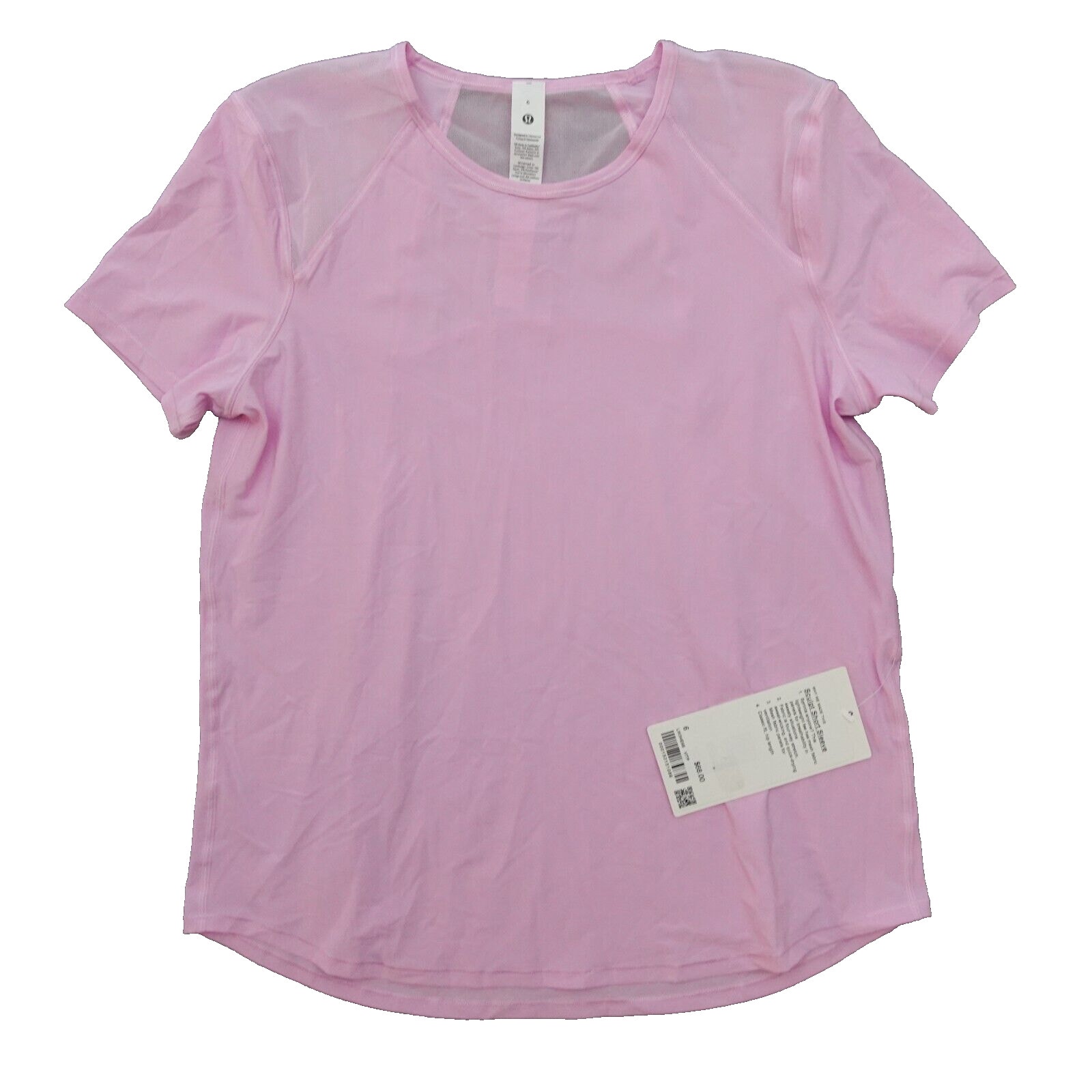 lululemon Size 6 Sculpt Short Sleeve Shirt Classic Fit VITP Vita Pink New