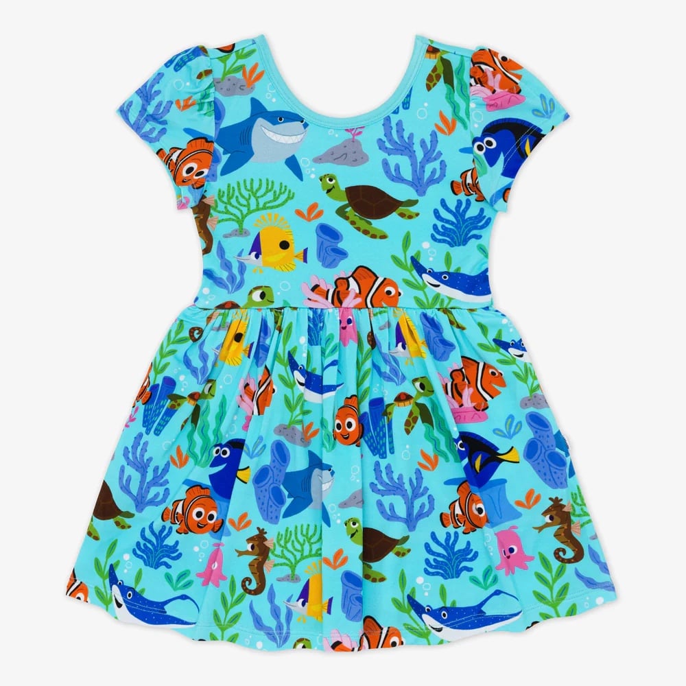 Little Sleepies x Disney Nemo Reef Skater Dress 4T