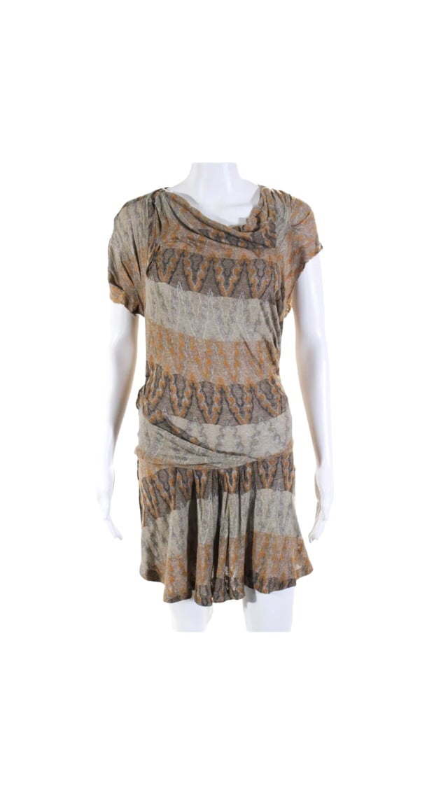 Isabel Marant Dress Size 1 Small Tan Beige Knit