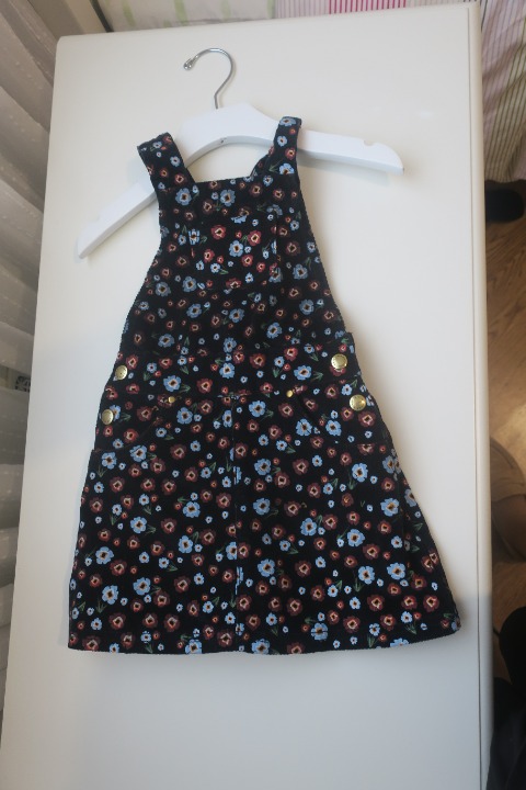 Designer Sonia Rykiel Multicolor floral cord girls jumper dress New/NWTags Size4
