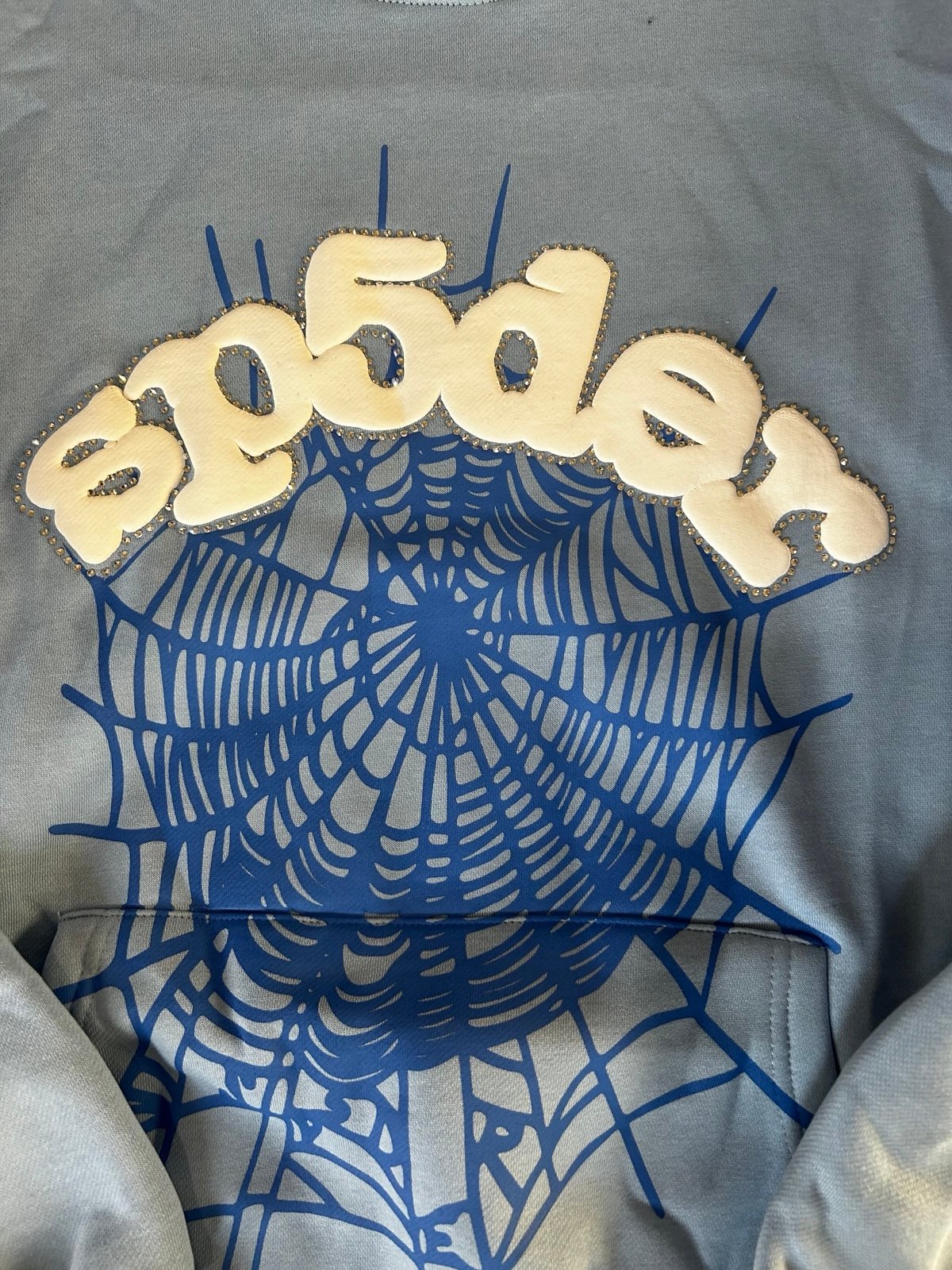 Sky Blue Sp5der Hoodies & Sweats