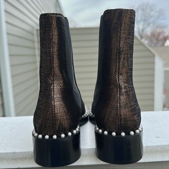 stuart weitzman pearl booties