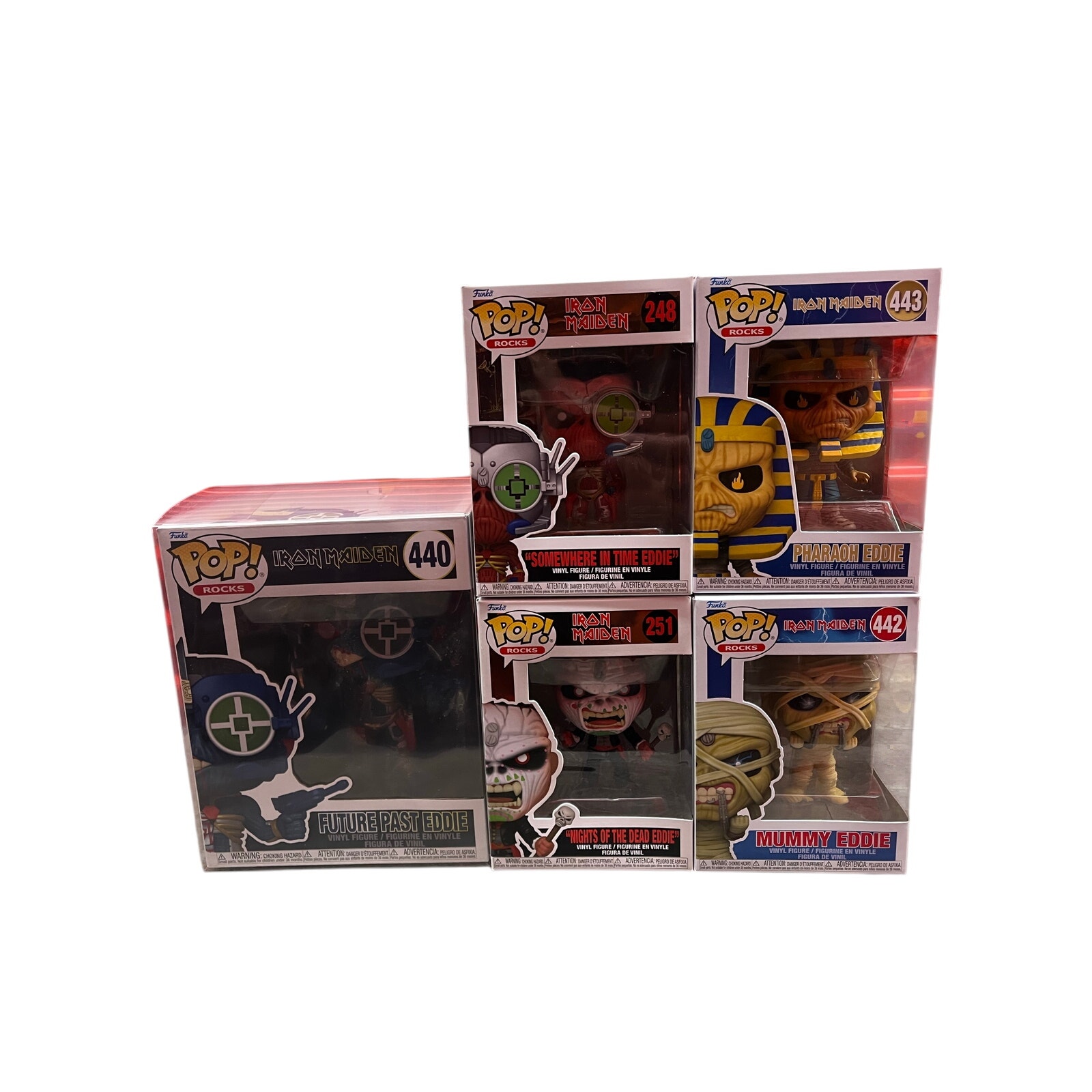 Iron Maiden Funko Pop Lot Future Mummy Pharoah Dead Eddie