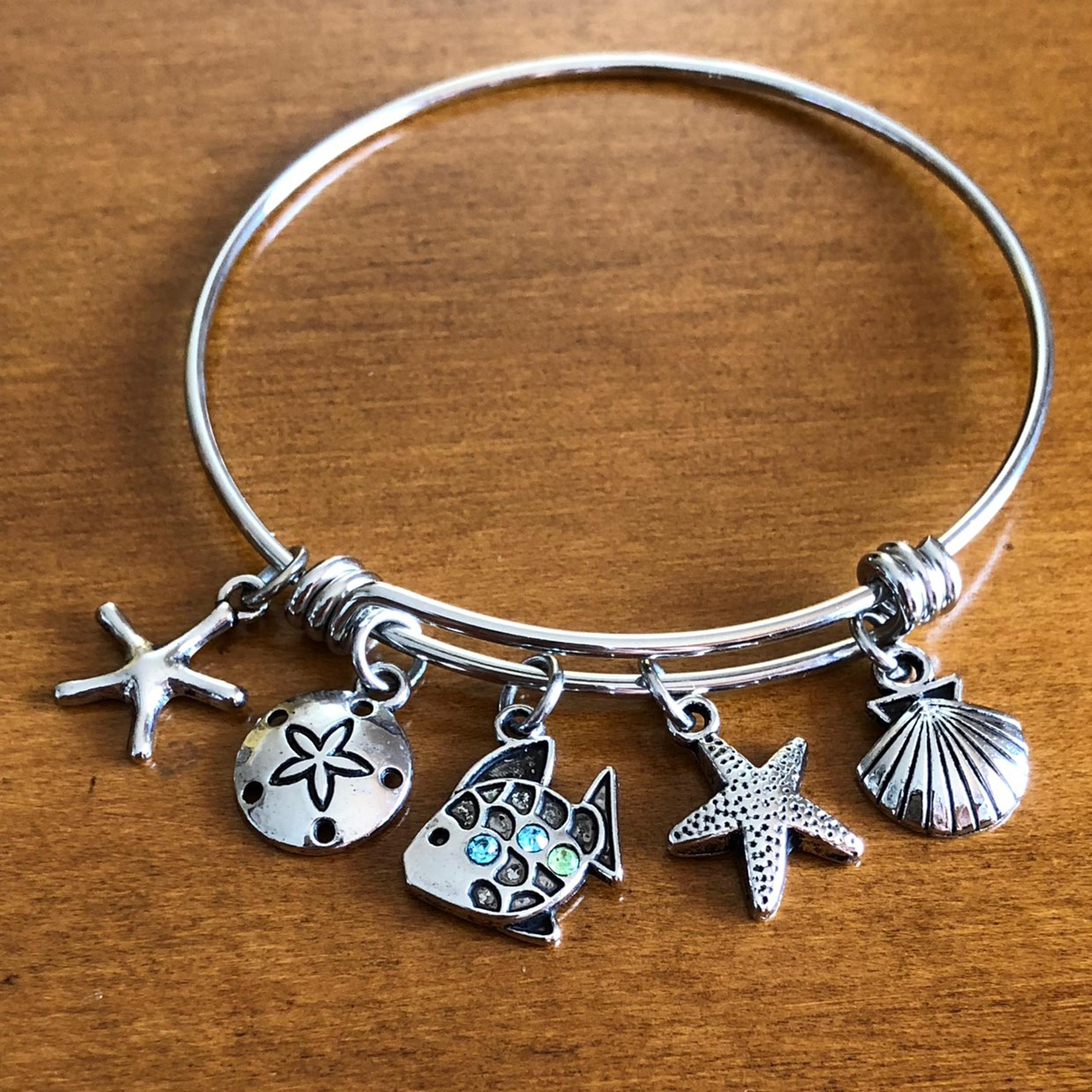 Beach Ocean Charm Bracelet