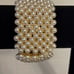 Beautiful Pearl Wide Cuff Bracelet in Gold Tone for any occasion