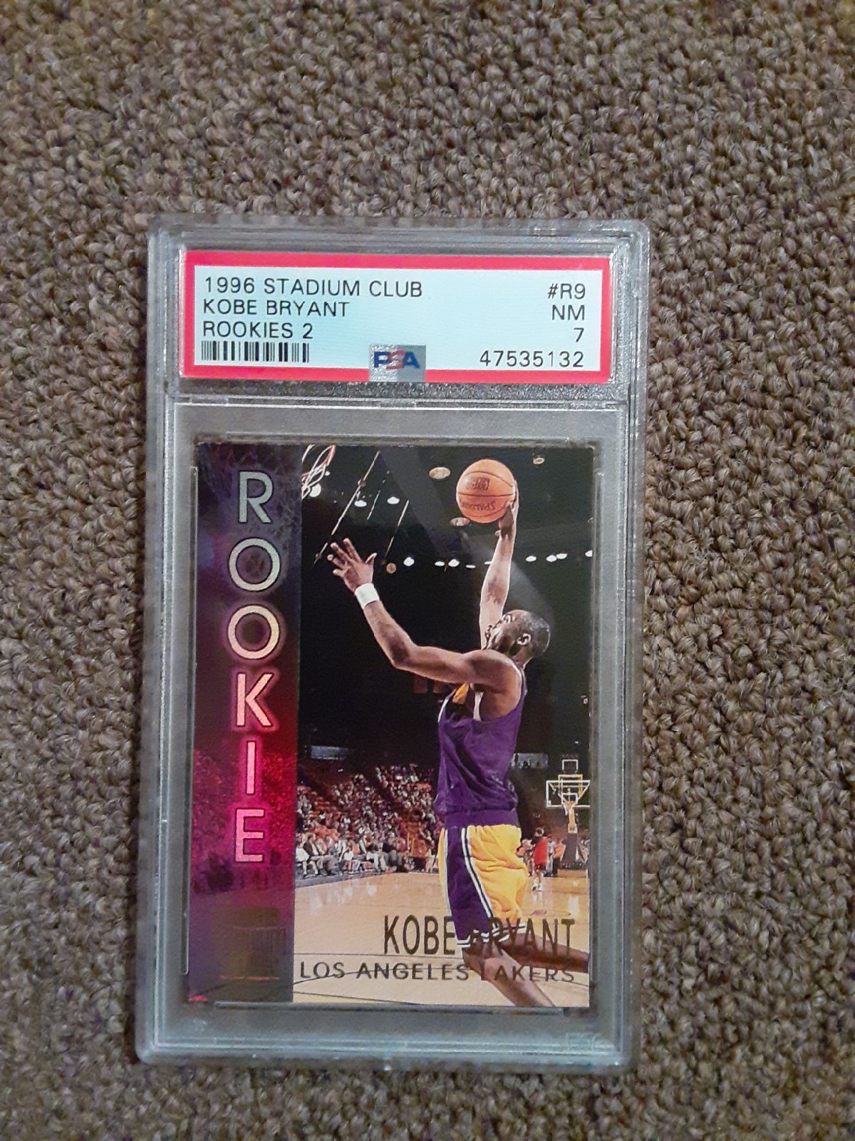 PSA 7 Kobe Bryant rookie Topps Stadium C