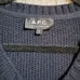 APC Sweater Full Zip Front Rue Madame Paris Size Small S Long Sleeve Wool Winter