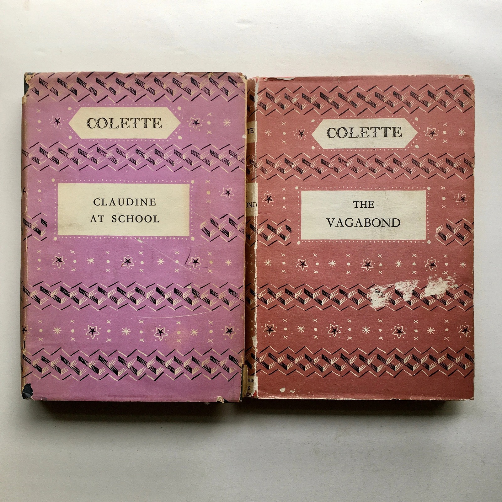 The Vagabond & Claudine At School - by Colette - Vintage First Edition Books