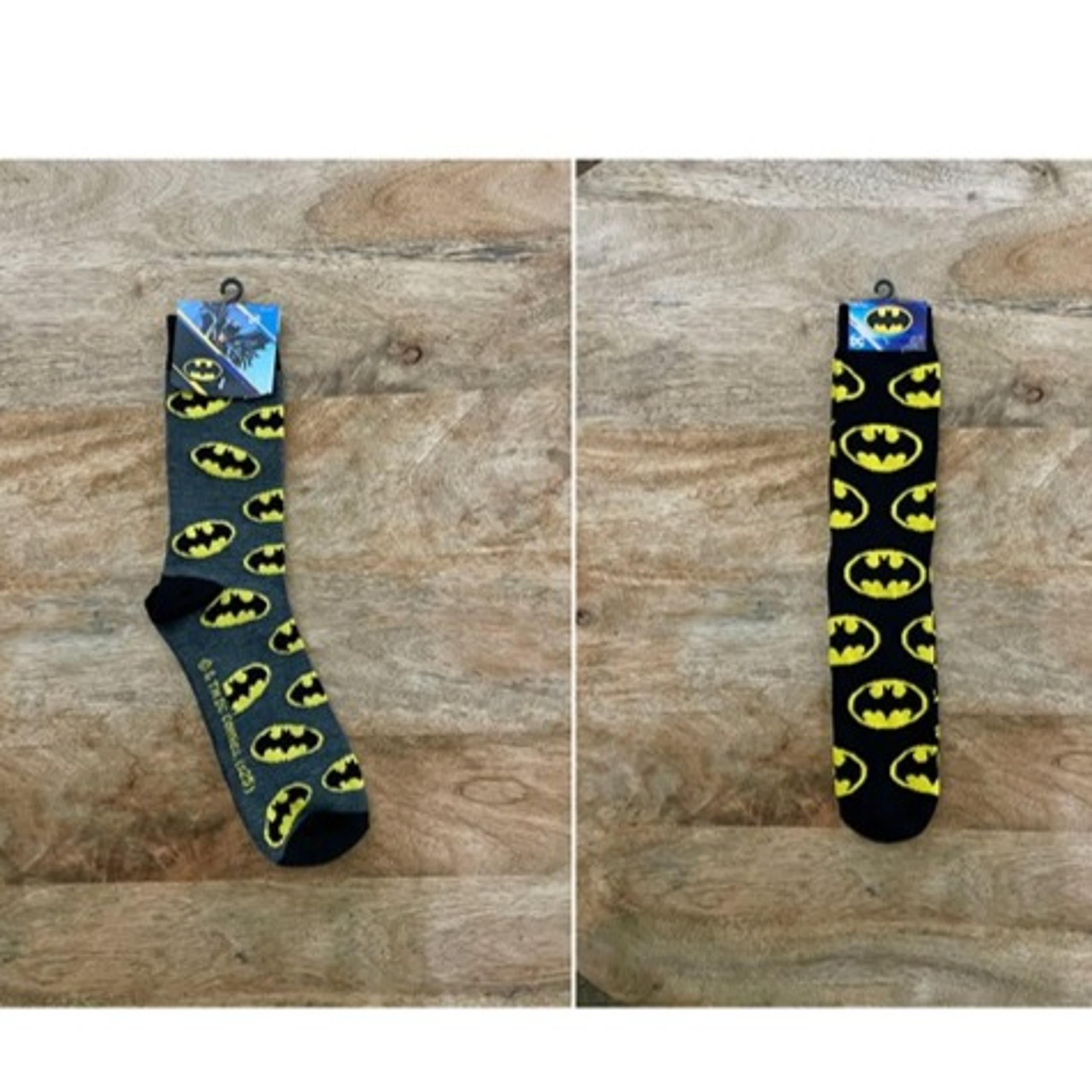 New: 2 Pair Adult Batman Socks