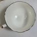 Vintage Aynsley England Bone China Tea Cup Saucer Set Teal Blue, Daffodils