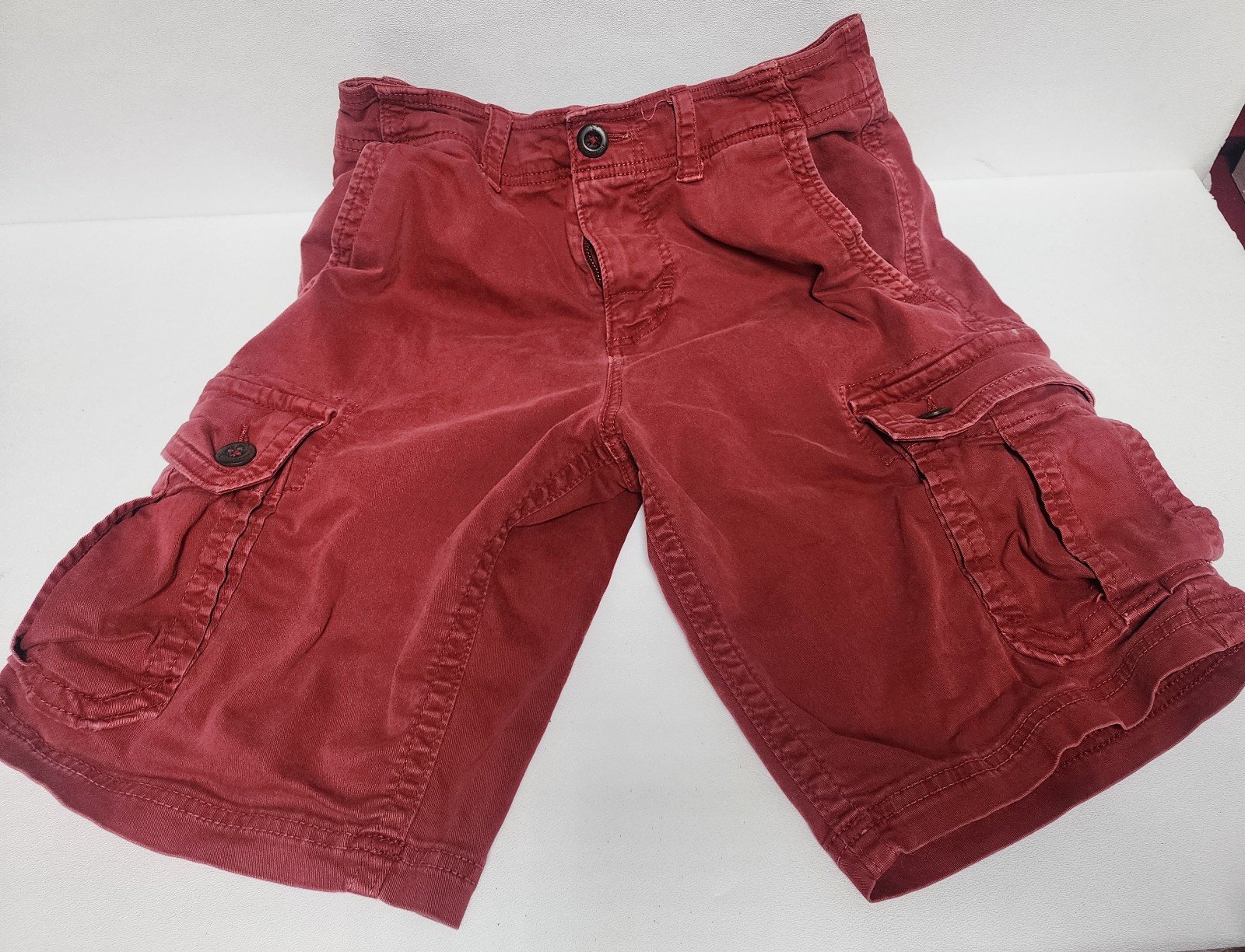 Vintage American Eagle Dark Red Cargo Shorts 30